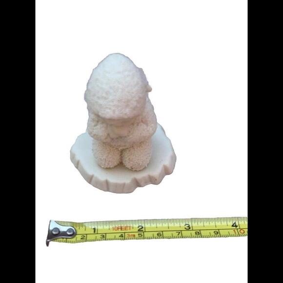 Department 56 Snow Baby Angel Kneeling and Praying 3.5” Tall X 3” Wide Vintage - Picture 8 of 10